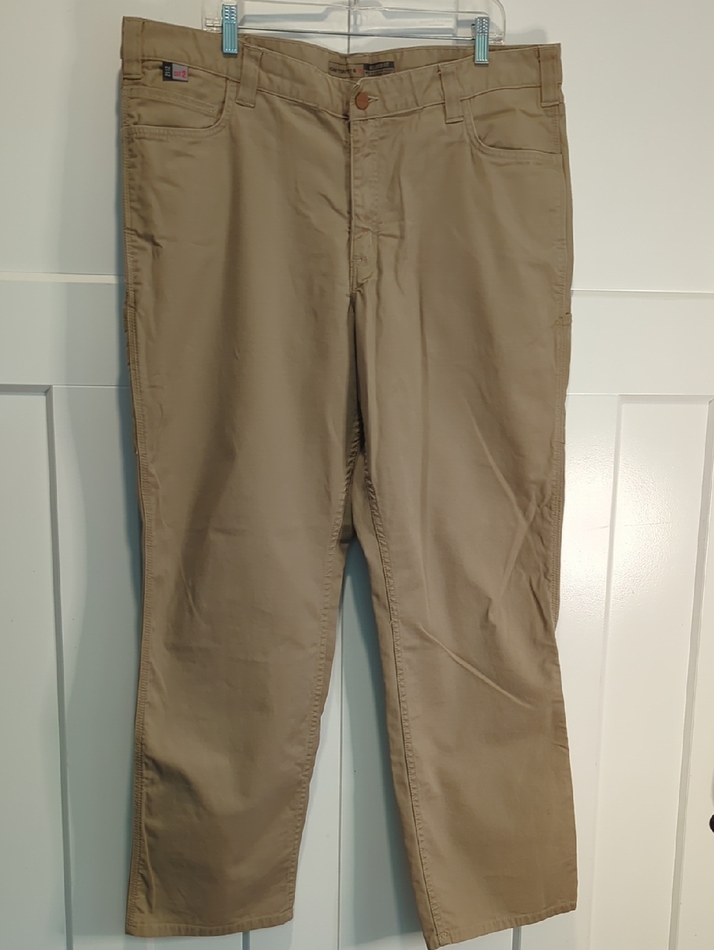 Carhartt Men's Flame Resistant Relaxed Straight Rugged Flex Duck Dungarees 40/32